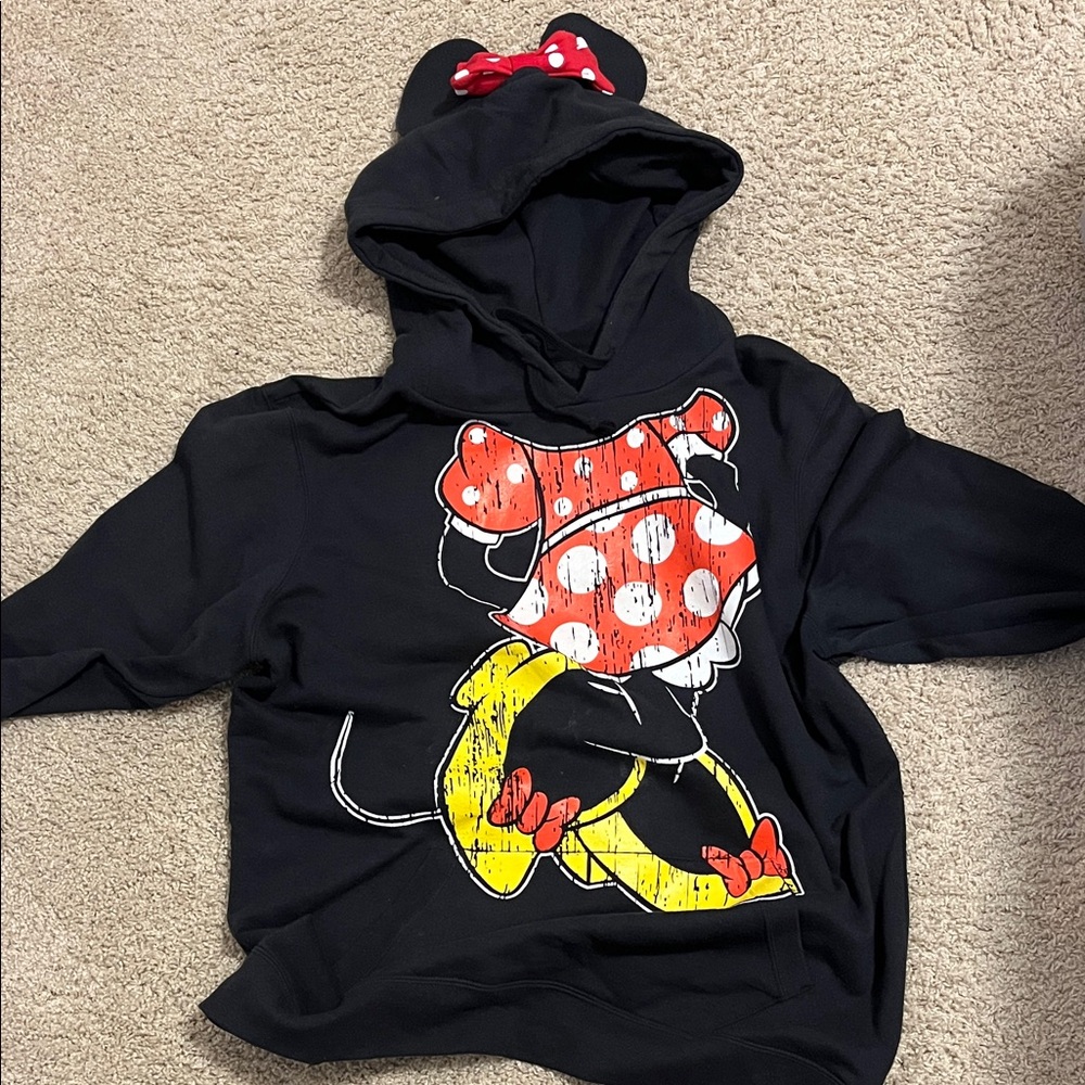 Disney Black and Red Minnie Mouse women’s Hoodie